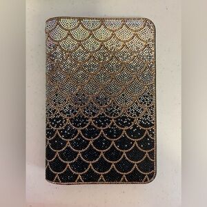 Jacqueline Kent black mermaid notebook sleeve with notebook included. New in bag